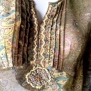 EUC sheer boho top, (r)elativity, 2X